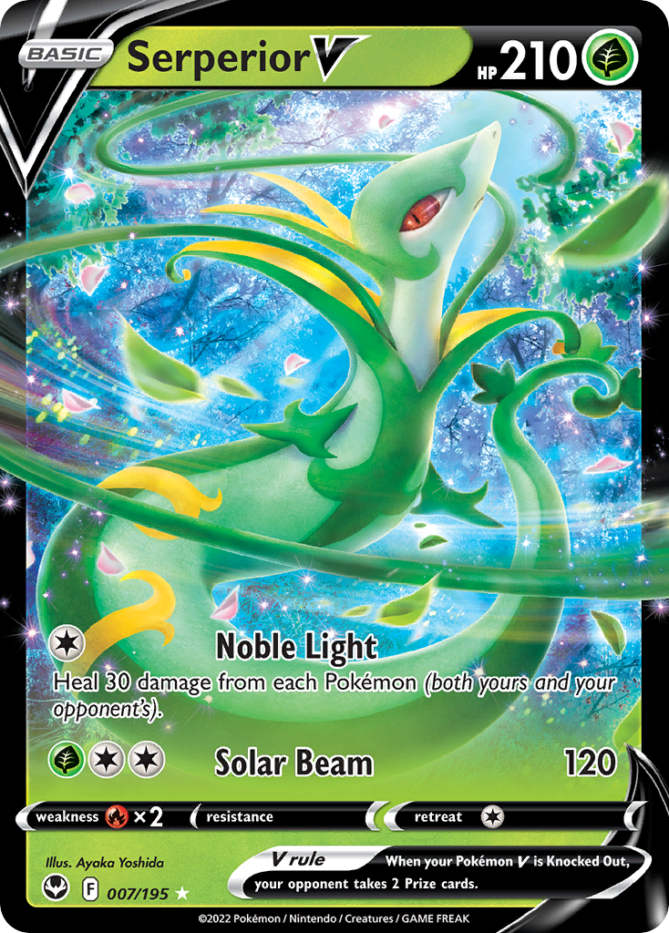 SWSH Silver Tempest 007/195 Serperior V (Half Art)