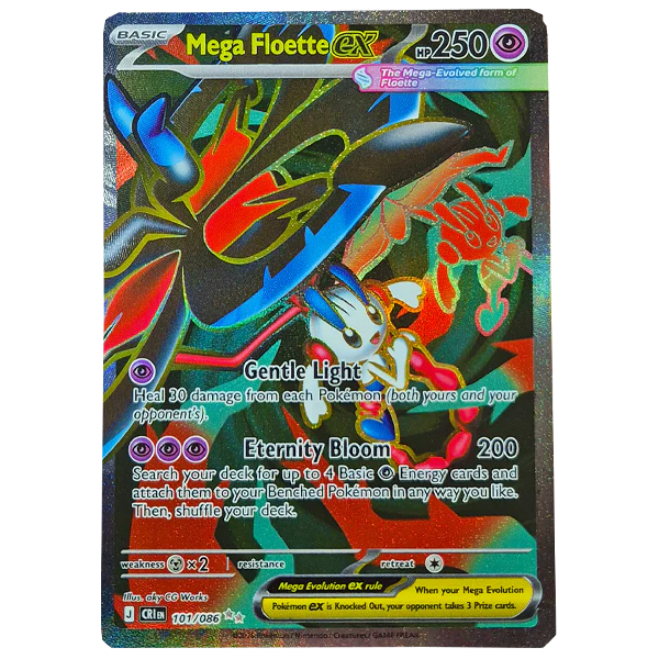 ME Chaos Rising 101/086 Mega Floette ex (Full Art)
