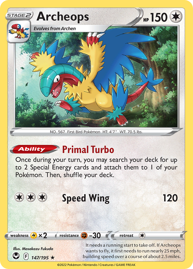 SWSH Silver Tempest 147/195 Archeops (Holo)