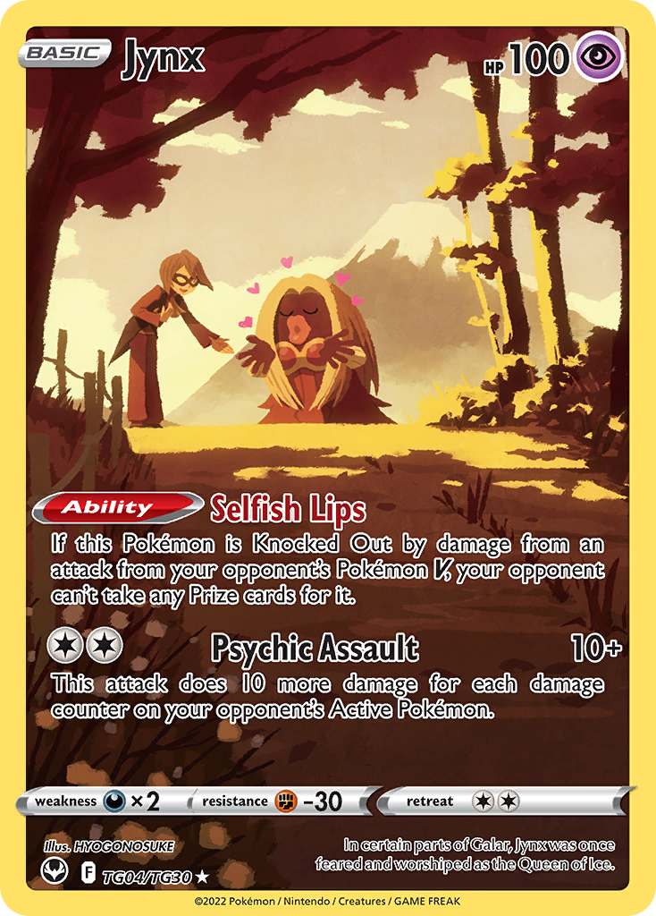 SWSH Silver Tempest TG04/TG30 Jynx (Full Art)