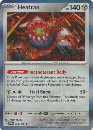 SV Twilight Masquerade 123/167 Heatran (Holo)