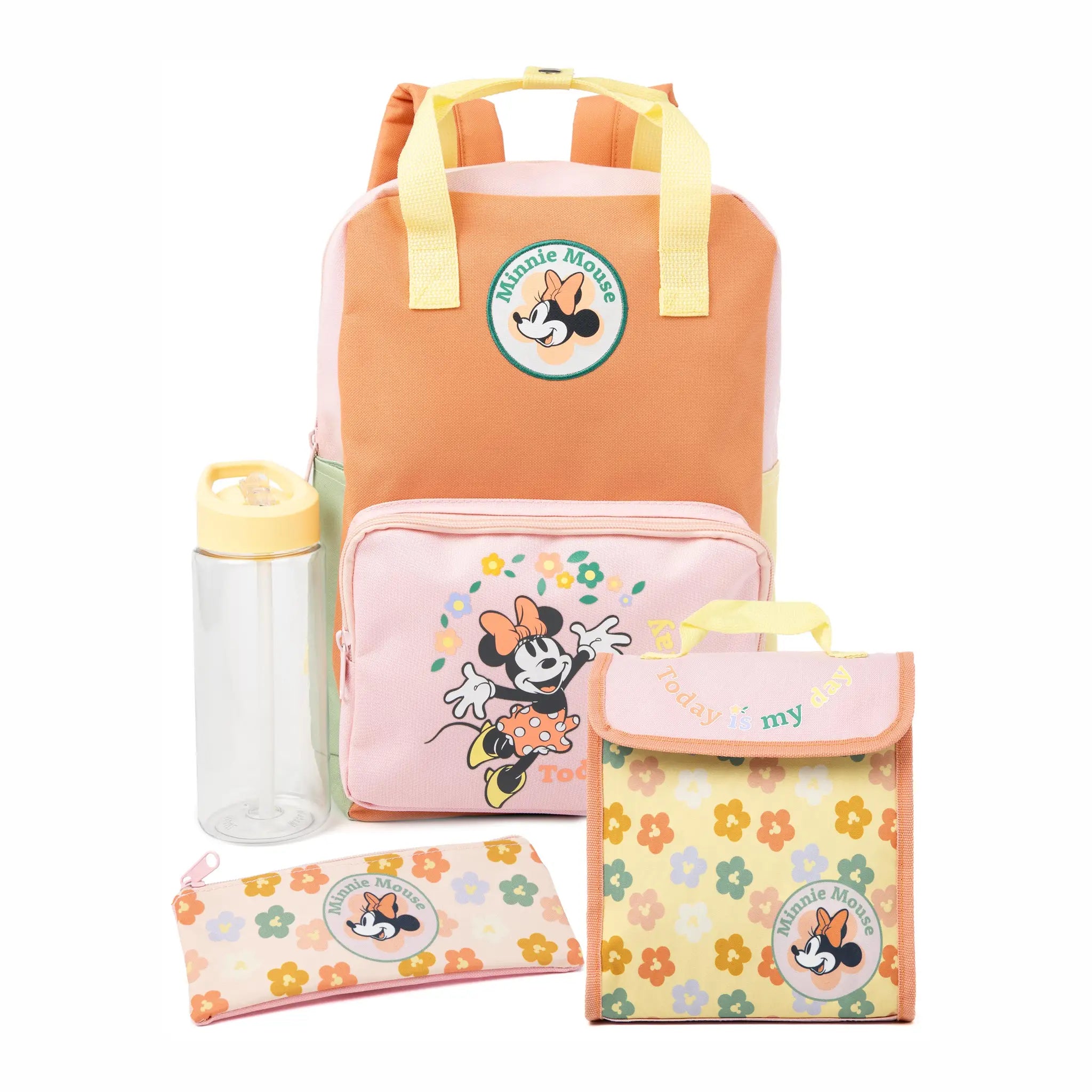 Disney 'Minnie Mouse' Floral 4pc Backpack Set