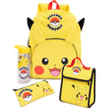 Pokemon Yellow Pikachu 4 Piece Backpack Set