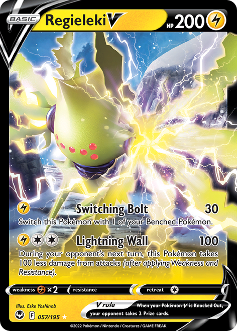 SWSH Silver Tempest 057/195 Regieleki V (Half Art)