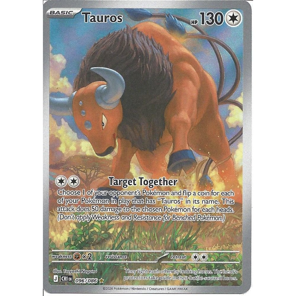 ME Chaos Rising 096/086 Tauros (Illustration Rare)