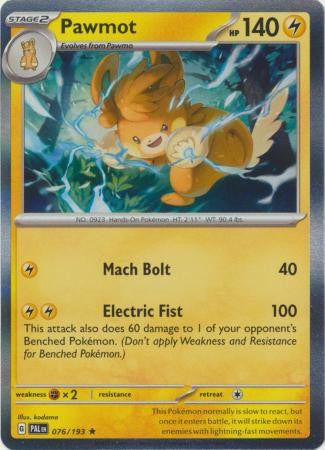 SV Paldea Evolved 076/193 Pawmot (Holo)